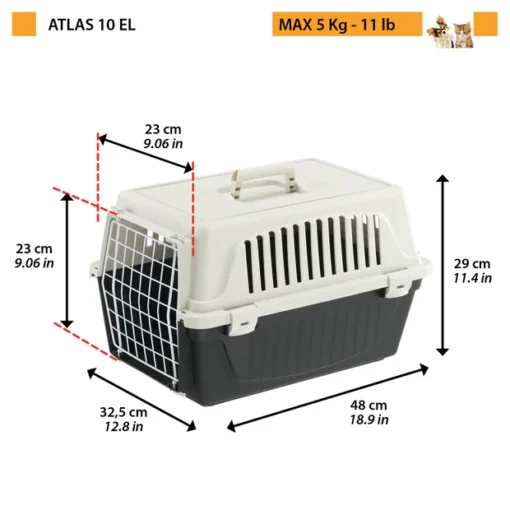 FERPLAST ATLAS 10 EL DOG AND CAT CARRIER BOX - Image 3