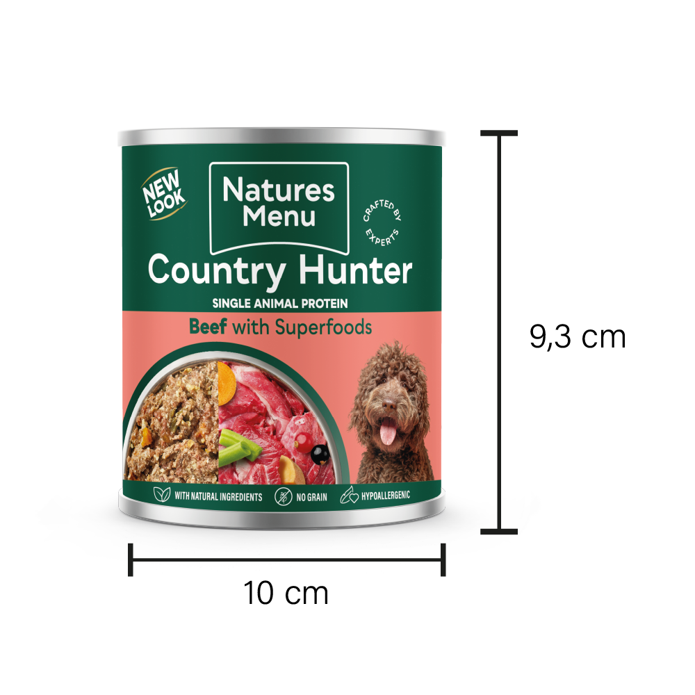 NATURES MENU COUNTRY HUNTER CANS BEEF WITH SUPERFOODS FOR ADULT DOGS 600G - Image 5