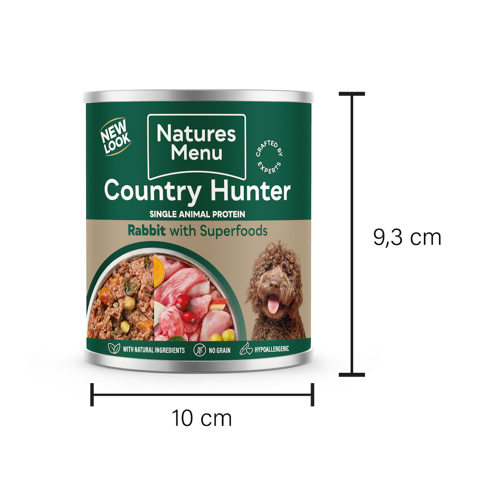 NATURES MENU COUNTRY HUNTER CANS RABBIT WITH SUPERFOODS FOR ADULT DOGS 600G - Image 5