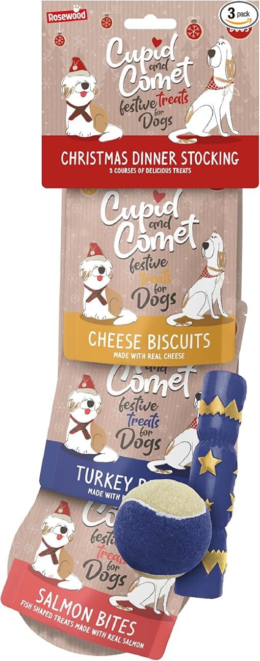Rosewood Cupid & Comet Christmas Dinner & Toys Stocking Gift