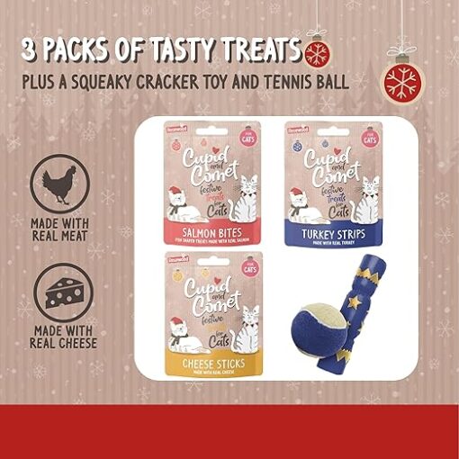 Rosewood Cupid & Comet Christmas Dinner & Toys Stocking Gift - Image 2