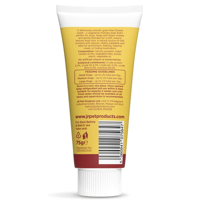 JR Pet Cheese paste treat back
