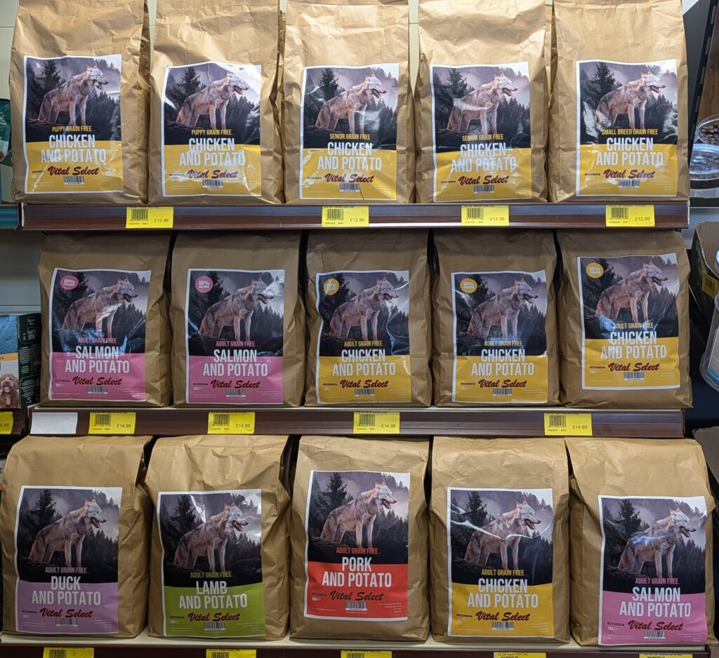 vital select range of food