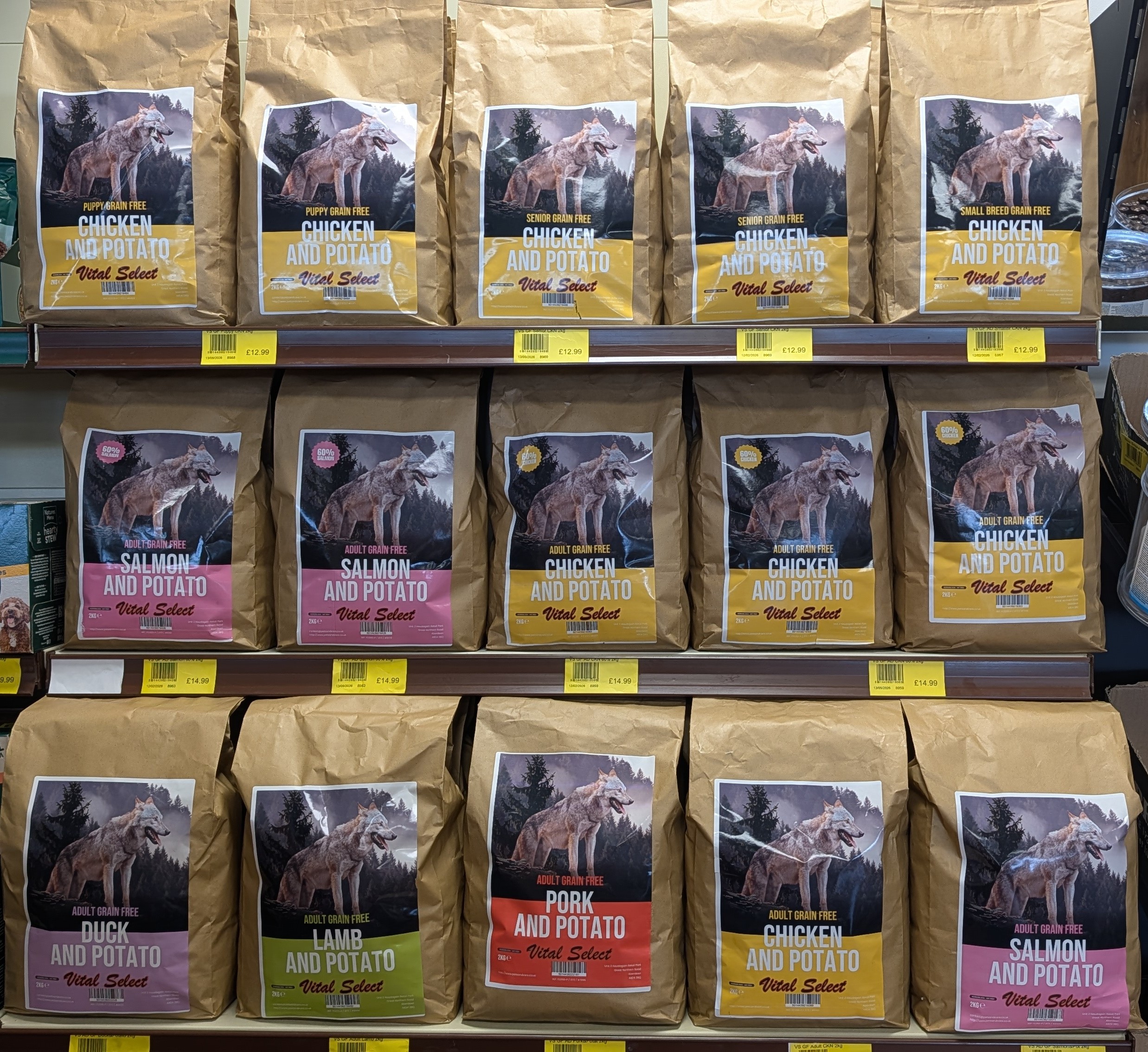 VitalSelectRange vital select range of food