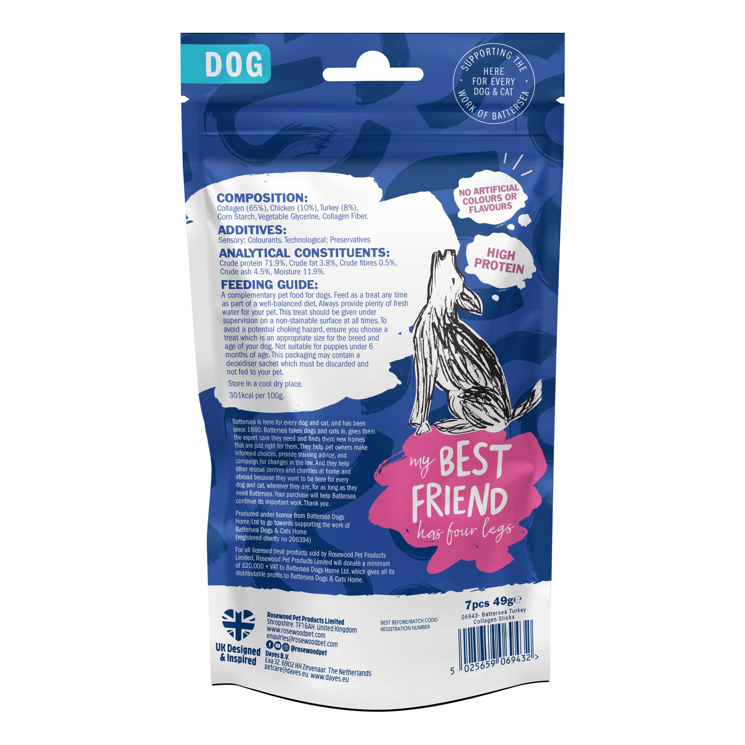 Battersea Turkey Collagen sticks back