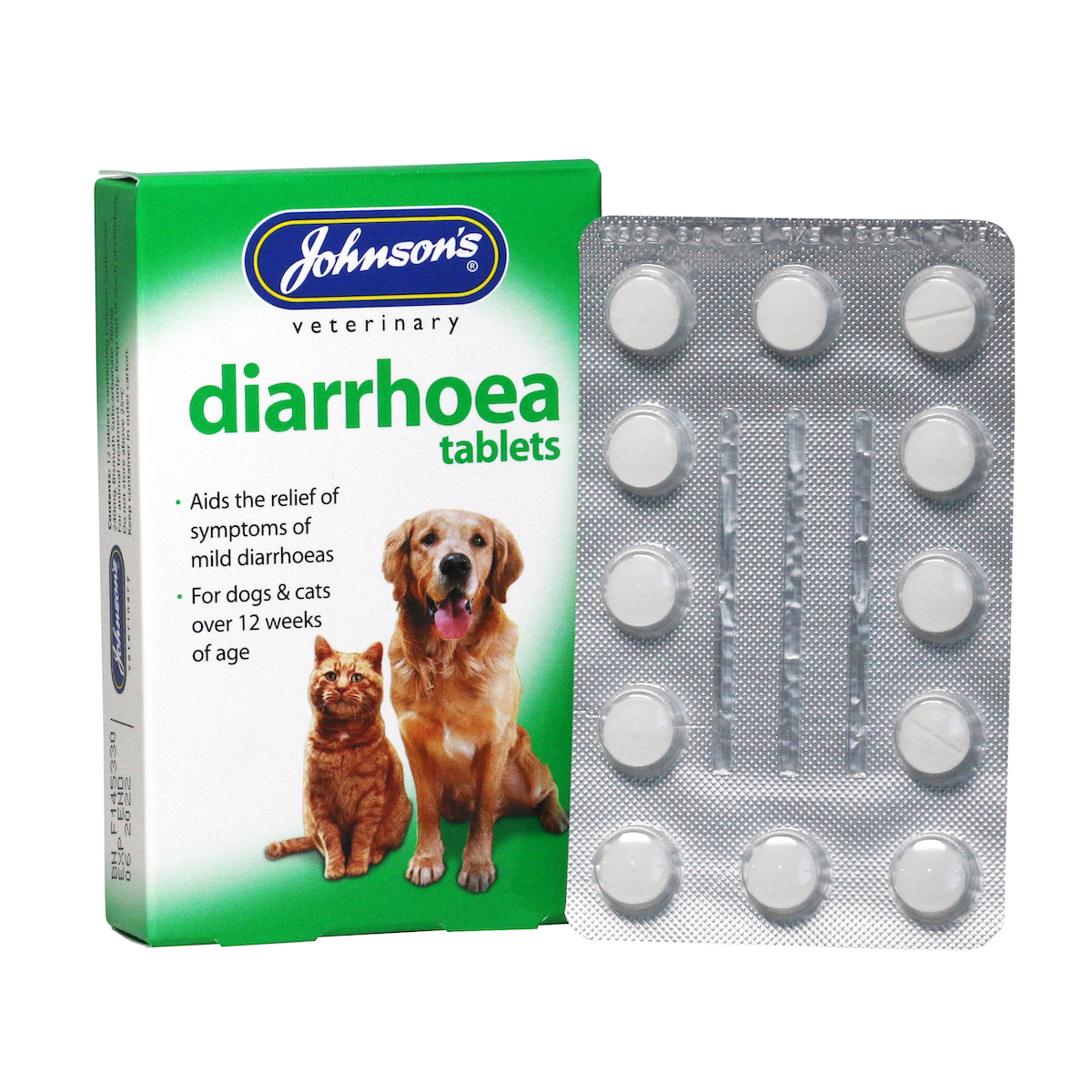 Diarrhoea tablets inside