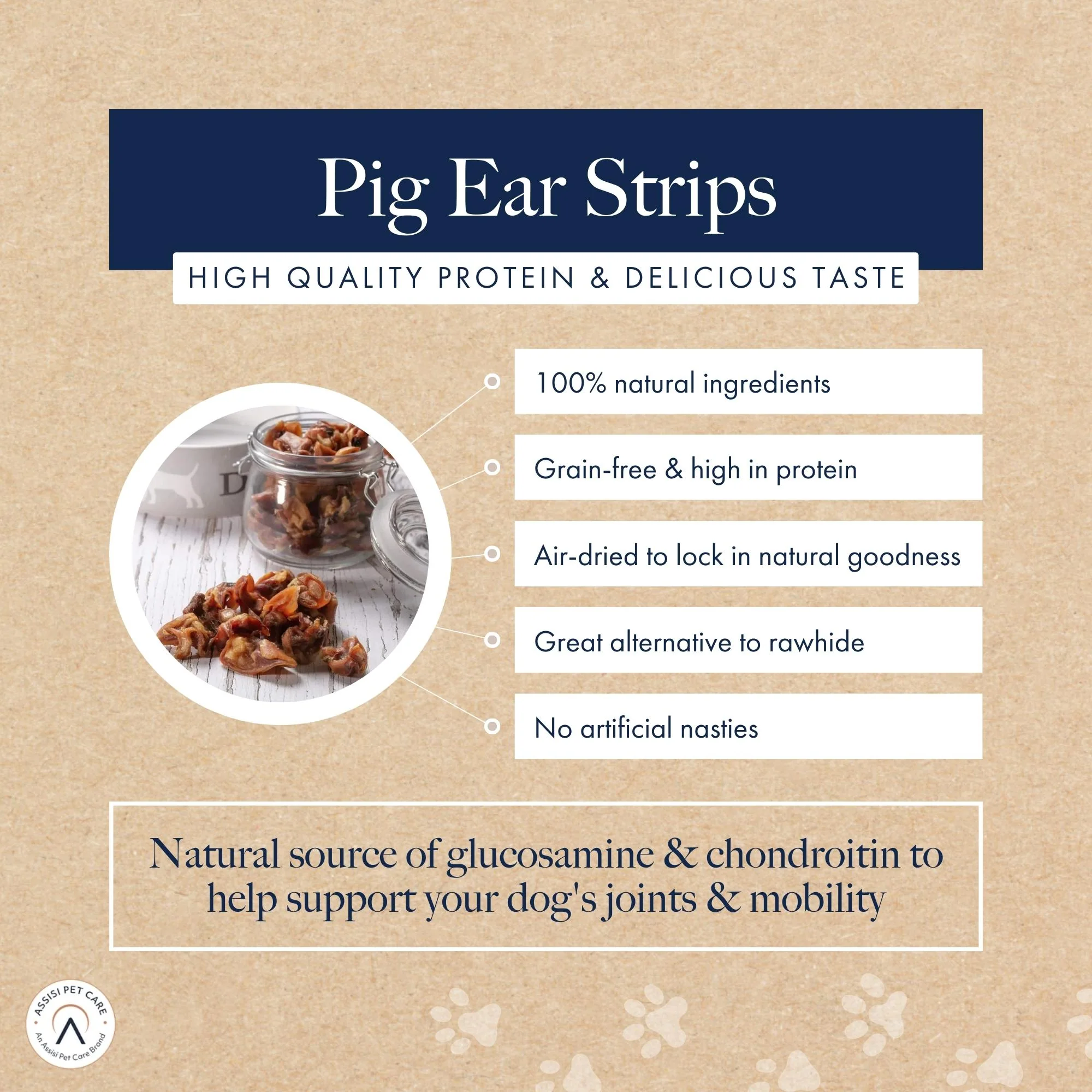 Hollings pig ears strips info