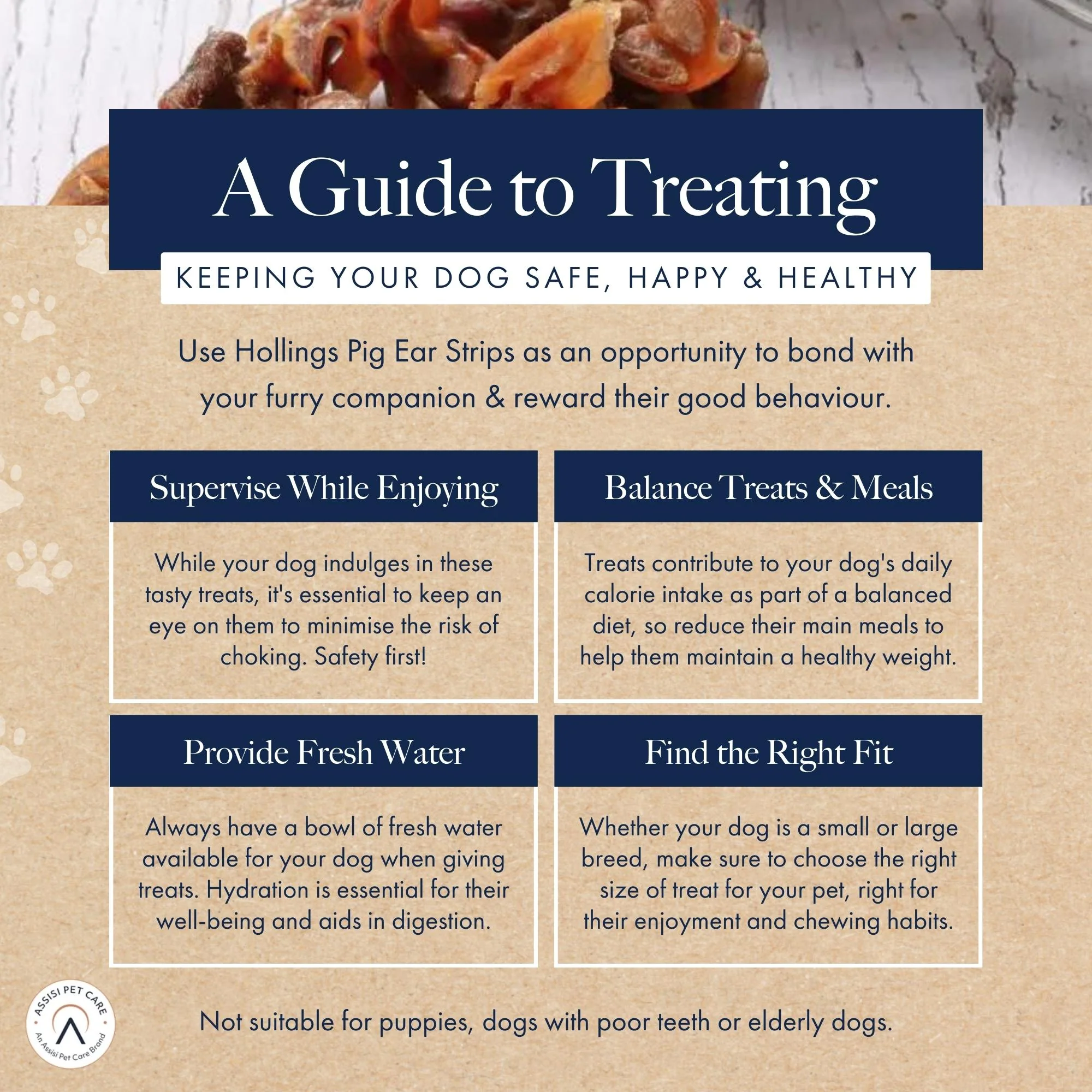 Hollings pig ears strips treat guide
