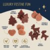 Rosewood Cupid & Comet Luxury Deli Dog Advent Calendar 100g Inside