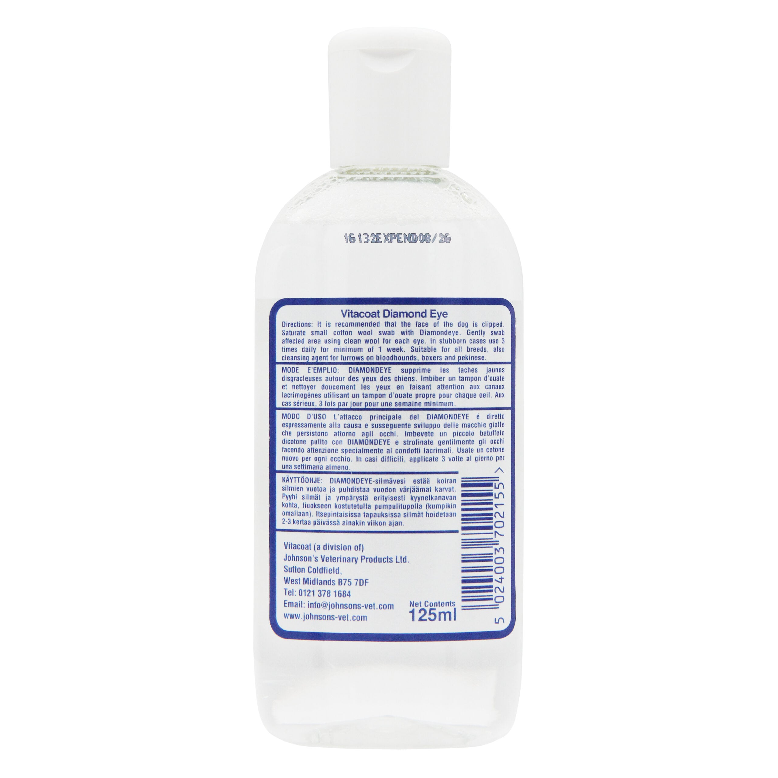 Johnson’s Diamond Eyes 125ml Back