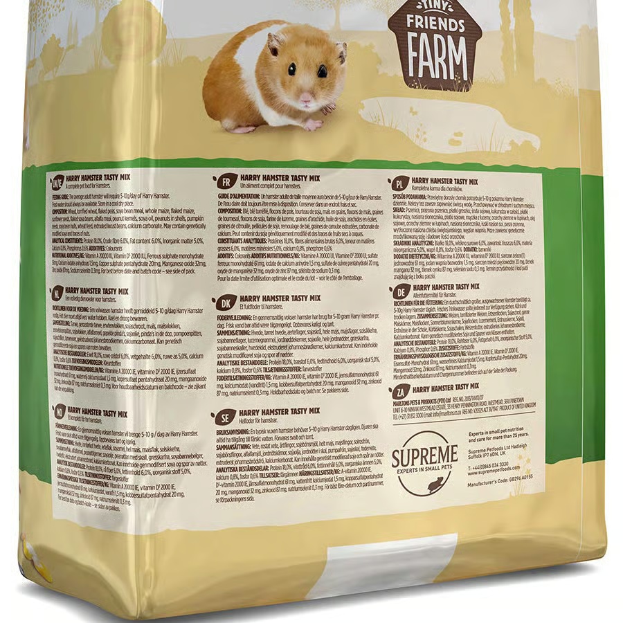 Tiny Friends Farm Harry Hamster Tasty Mix Rear