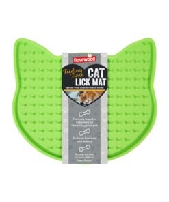 Rosewood Cat Head Shape Lick Mat Green 0