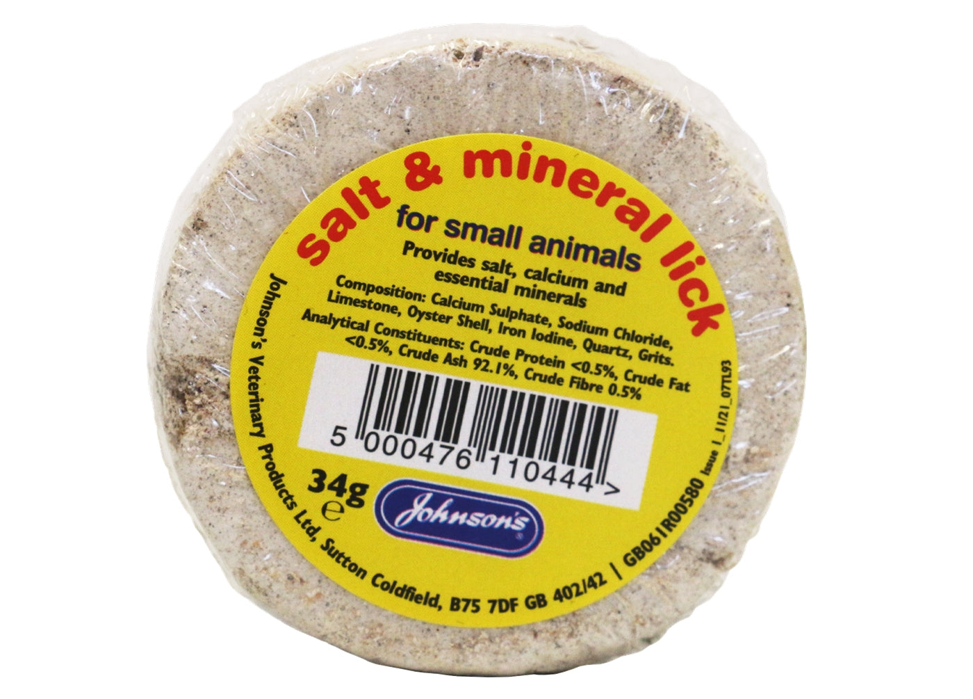 Salt & mineral lick for small animals