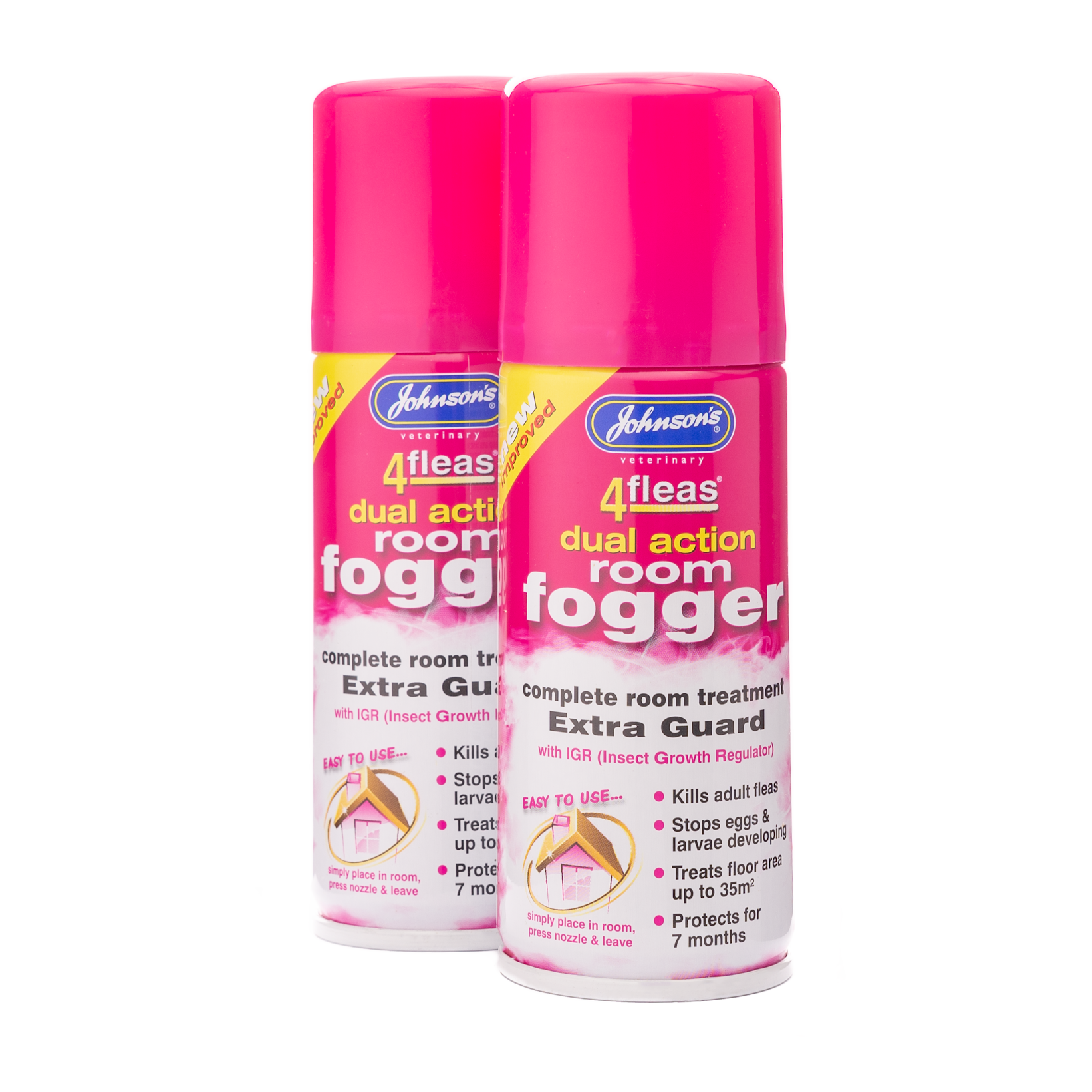 4fleas Room Fogger – Twin Pack Contents