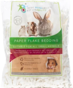Paper flake bedding
