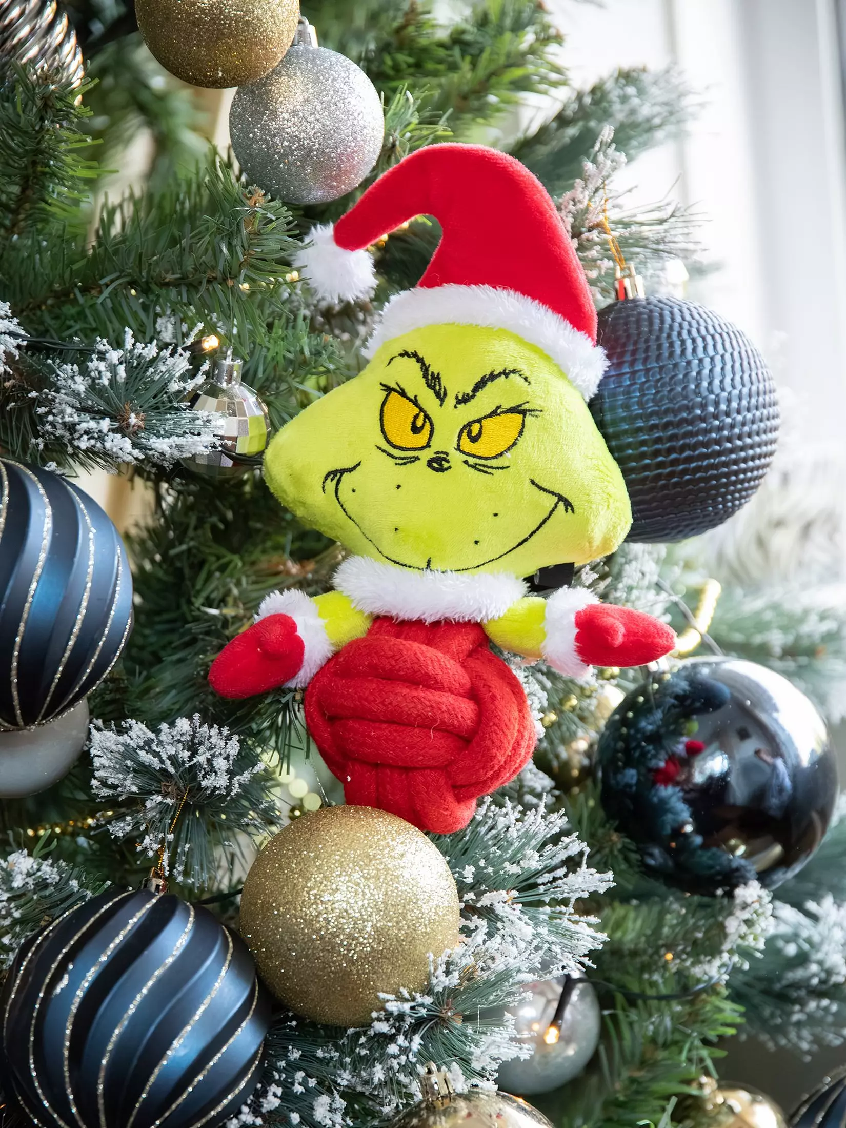 Grinch Rope Ball Body Toy Tree