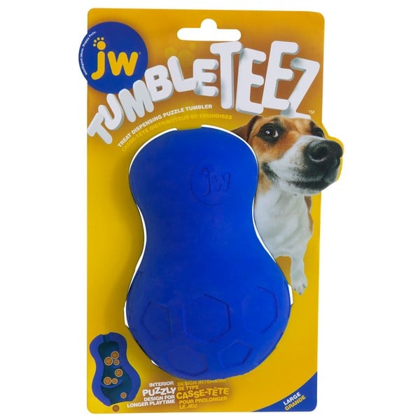 JW Tumble Teez Treat Toy Large Blue