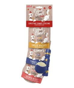 Rosewood Cupid & Comet Christmas Dinner Stocking for Dogs